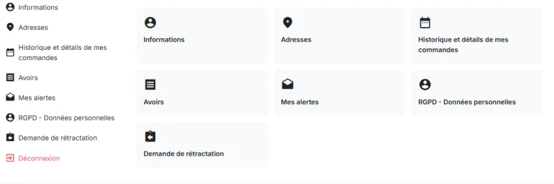 Bouton de rétractation en ligne pour PrestaShop — capture 4